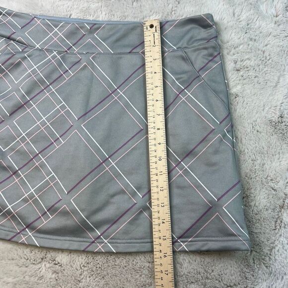 Adidas ClimaCool Skort Skirt Womens Medium Gray ALine Pull On Tennis Golf Active - Picture 6 of 9